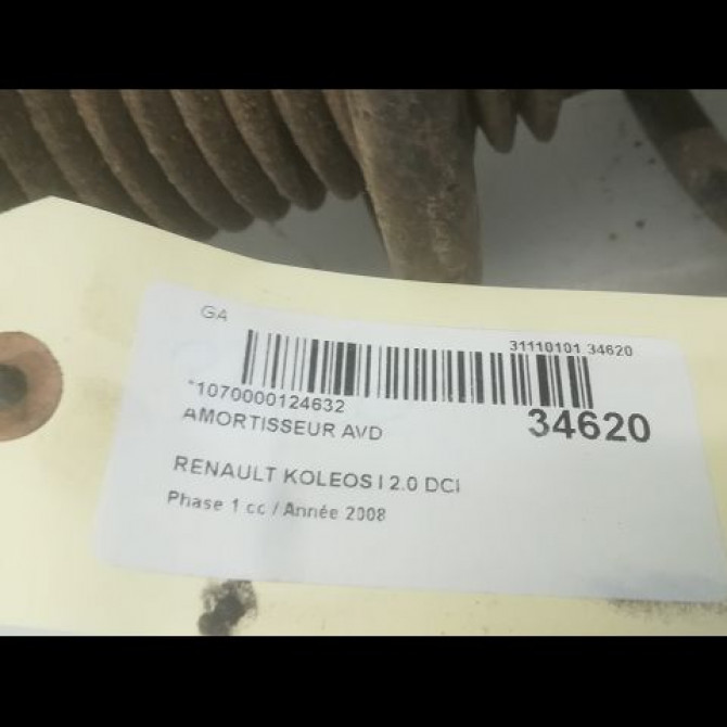 Amortisseur avant droit occasion RENAULT KOLEOS I Phase 1 06-2008->12-2011 2.0 DCI 150ch 54302JY01B 2