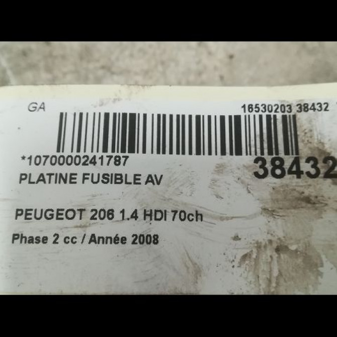 Platine fusible av occasion PEUGEOT 206 Phase 2 02-2003->02-2009 1.4 HDI 70ch 3