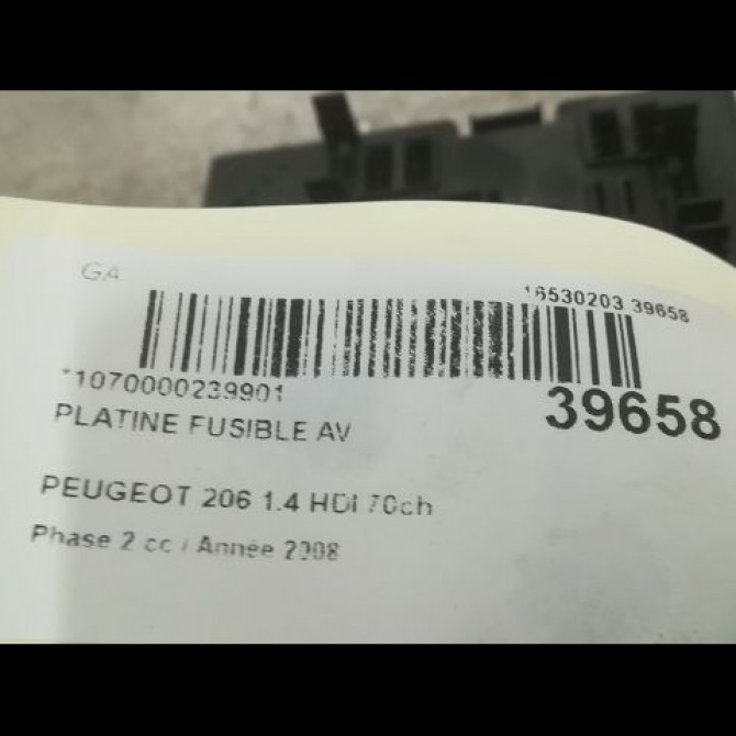 Platine fusible av occasion PEUGEOT 206 Phase 2 02-2003->02-2009 1.4 HDI 70ch 3