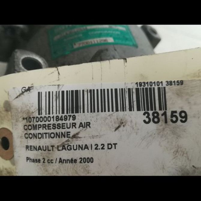 Compresseur air conditionne occasion RENAULT LAGUNA I Phase 2 04-1998->11-2000 2.2 DT 7701499839 4