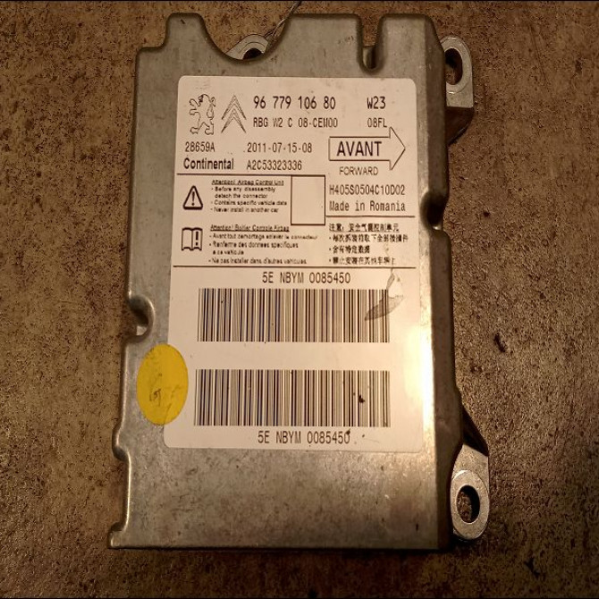 Boitier pyrotechnique occasion PEUGEOT 508 Phase 1 04-1995->04-1999 2.0 HDI 163ch 9678656380 2