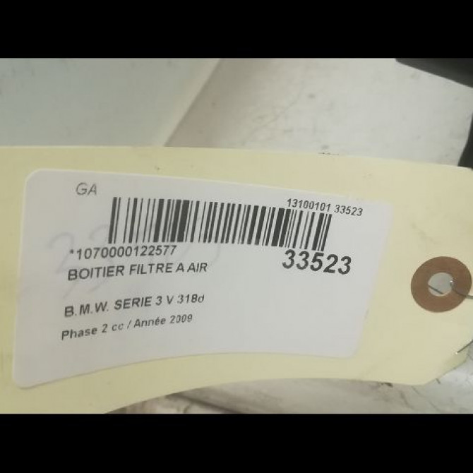 Boitier filtre a air occasion B.M.W. SERIE 3 V Phase 2 09-2008->12-2011 318d 3