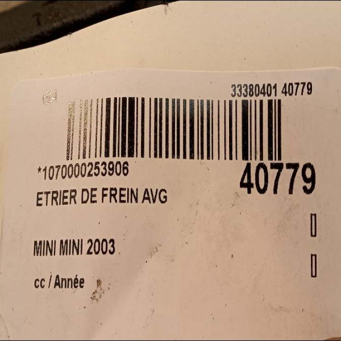 Etrier de frein avant gauche occasion MINI MINI 34116768457 3