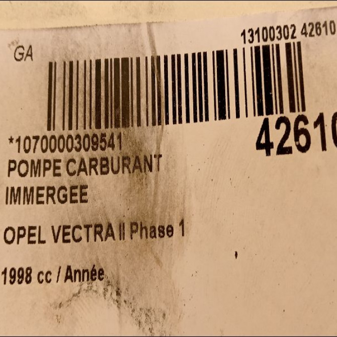 Pompe à carburant immergée occasion OPEL VECTRA II Phase 1 11-1995->02-1999 93181359 3