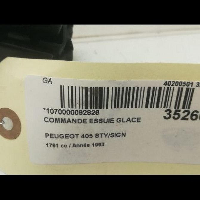Commande essuie glace occasion PEUGEOT 405 Phase 2 07-1992->06-1996 1.8i 100ch 623969 4