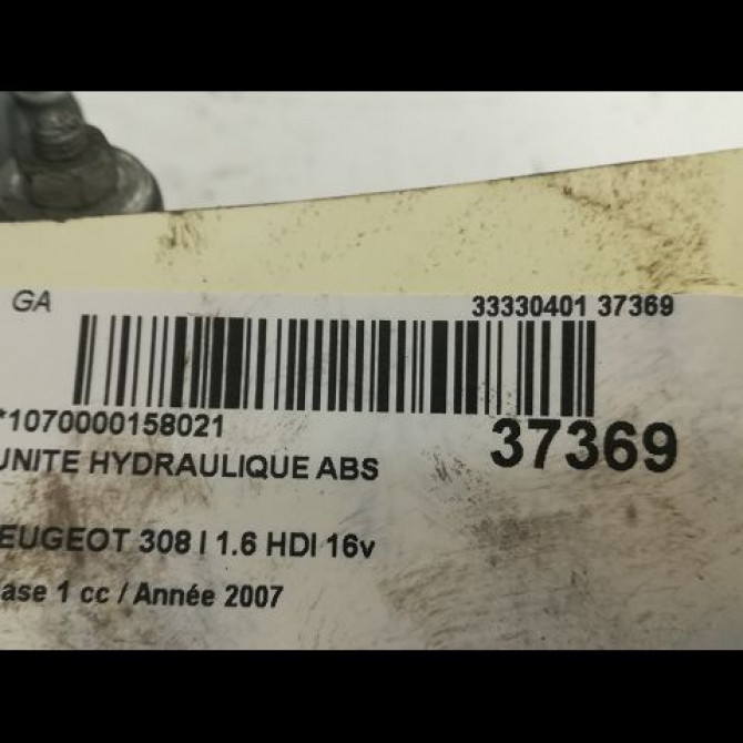 Unité hydraulique ABS occasion PEUGEOT 308 I Phase 1 09-2007->03-2011 1.6 HDI 16v 110ch 4541Y8 3