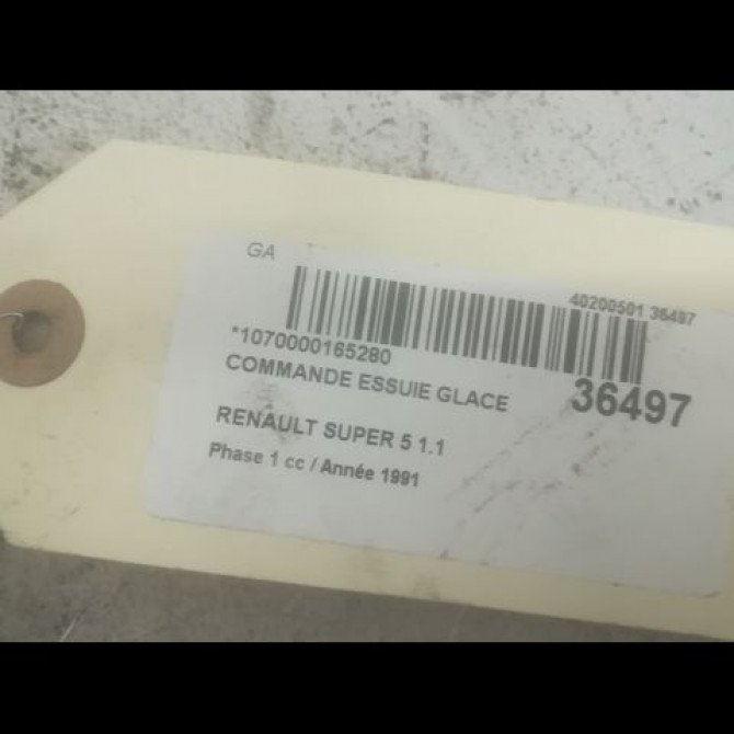 Commande essuie glace occasion RENAULT SUPER 5 Phase 1 10-1984->12-1996 1.1 7701349418 3