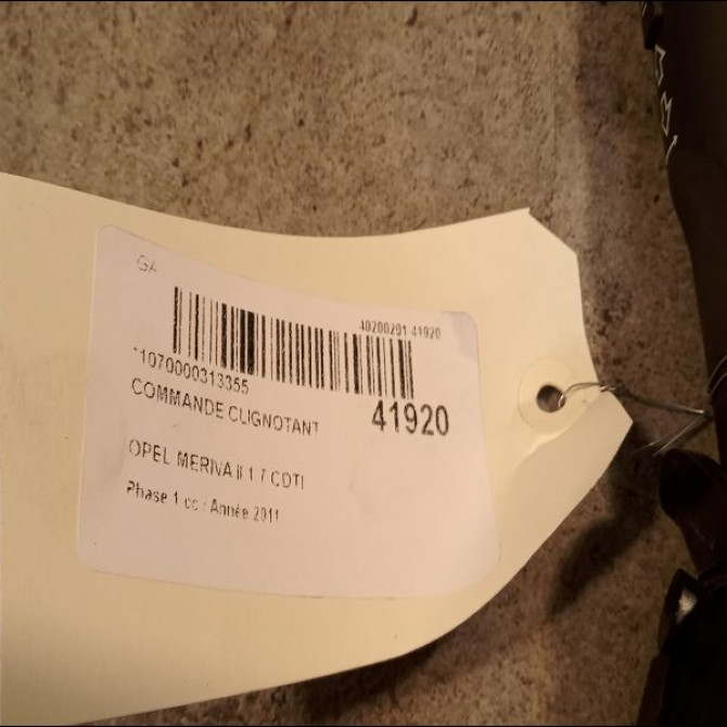 Commande clignotant occasion OPEL MERIVA II Phase 1 09-2010->03-2014 1.7 CDTI 110ch 13294823 3