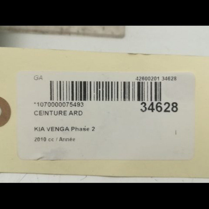 Ceinture arrière droite occasion KIA VENGA Phase 2 01-2015->... 898201P000EQ 4