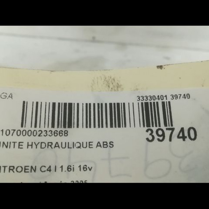 Unité hydraulique ABS occasion CITROEN C4 I Phase 1 11-2004->07-2008 1.6i 16v 4541J1 3