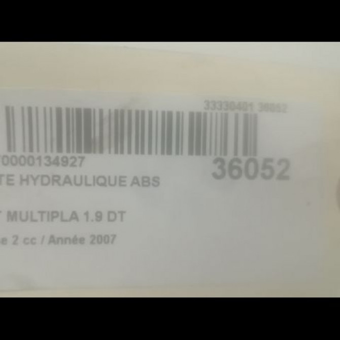 Unité hydraulique ABS occasion FIAT MULTIPLA Phase 2 09-2004->04-2010 1.9 DT MULTIJET 120ch 3