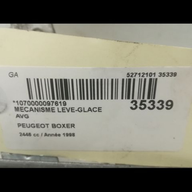 Mécanisme lève-glace avant gauche occasion PEUGEOT BOXER I Phase 1 07-1994->02-2002 2.5 D 9221F3 4