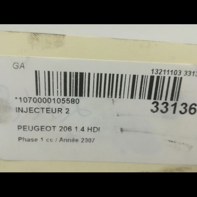 occasion PEUGEOT 206 Phase 1 09-1998->03-2009 1.4 HDI 3