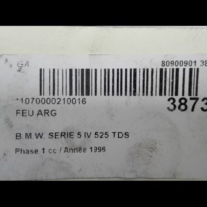 Feu arrière gauche occasion B.M.W. SERIE 5 IV Phase 1 12-1995->07-2000 525 TDS 63216912423 3