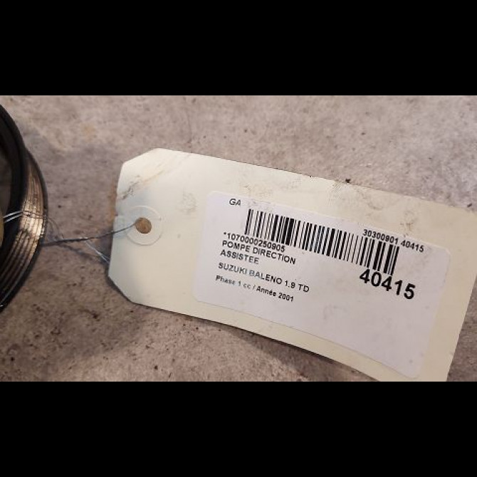 Pompe direction assistee occasion SUZUKI BALENO Phase 1 10-1996->02-2002 1.9 TD 3