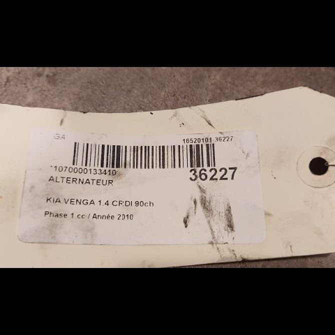 Alternateur occasion KIA VENGA Phase 1 01-2010->12-2015 1.4 CRDI 90ch 373002A600 4