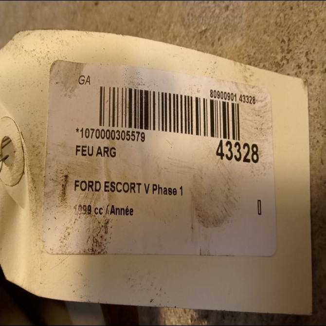 Feu arrière gauche occasion FORD ESCORT V Phase 1 01-1995->08-2000 3