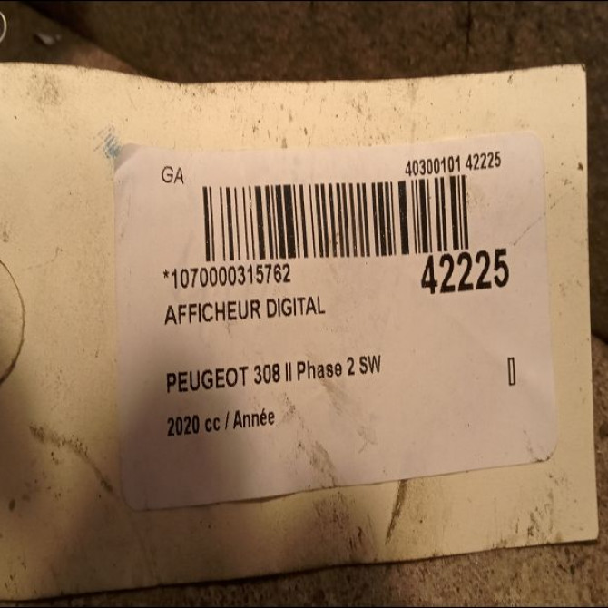Afficheur digital occasion PEUGEOT 308 II Phase 2 SW 04-2017->... 9828476980 3