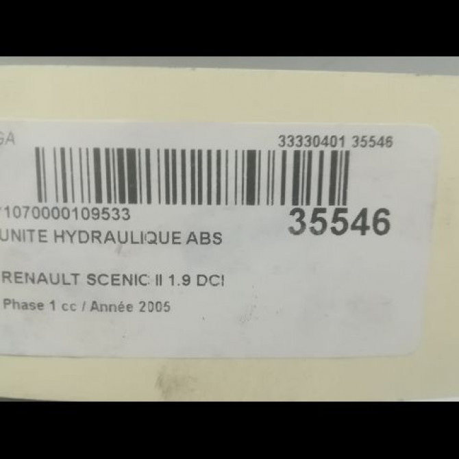 Unité hydraulique ABS occasion RENAULT SCENIC II Phase 1 03-2004->09-2006 1.9 DCI 120ch 7701062137 3