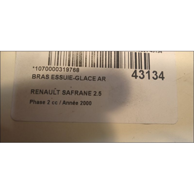 Bras essuie-glace arrière occasion RENAULT SAFRANE Phase 2 09-1996->08-2000 2.5 7701035459 2