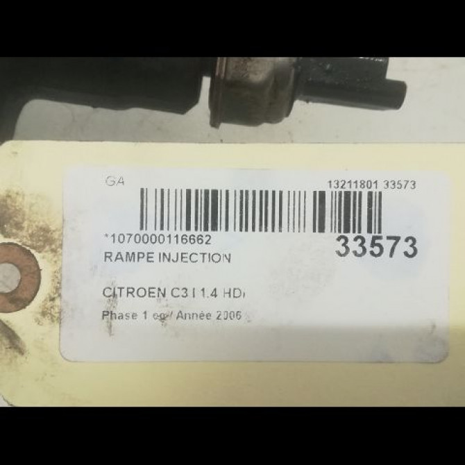 Rampe injection occasion CITROEN C3 I Phase 1 04-2002->10-2005 1.4 HDi 1570G2 3