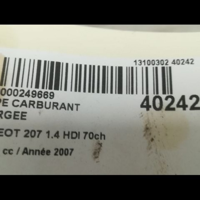 Pompe à carburant immergée occasion PEUGEOT 207 Phase 1 04-2006->06-2013 1.4 HDI 70ch 1525QE 3