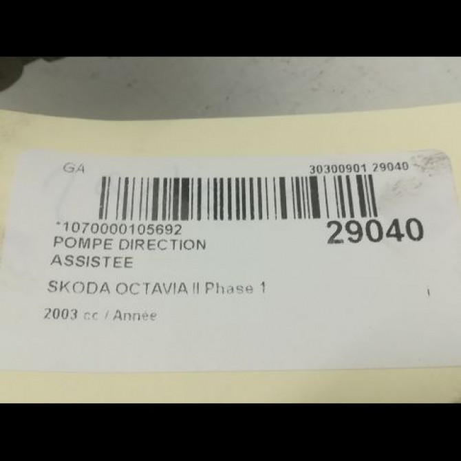 Pompe direction assistee occasion SKODA OCTAVIA II Phase 1 06-2004->10-2008 2K0422154A 4