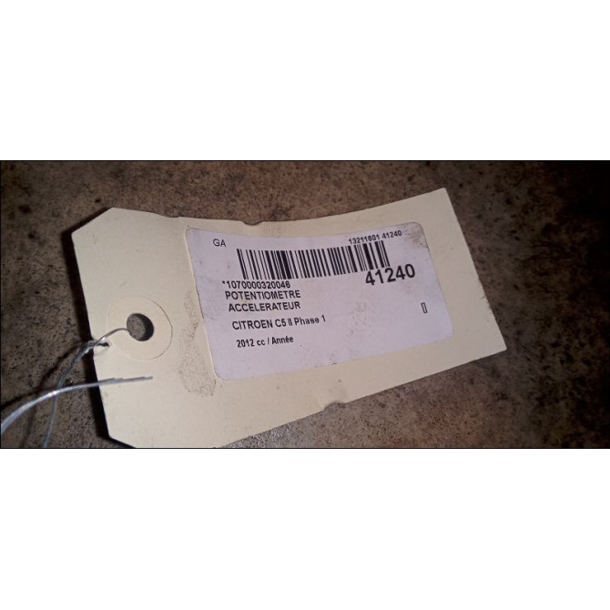 Potentiometre accelerateur occasion CITROEN C5 II Phase 1 04-2008->... 4