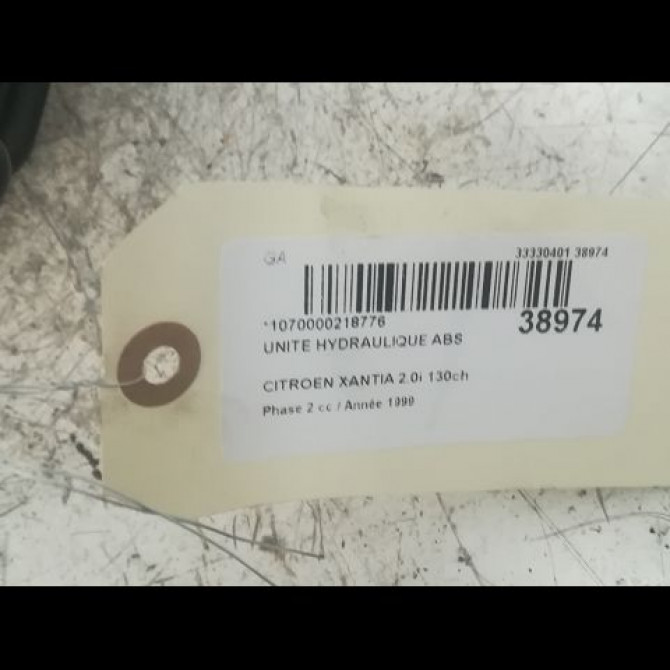 Unité hydraulique ABS occasion CITROEN XANTIA Phase 2 12-1997->06-2001 2.0i 130ch 454142 3