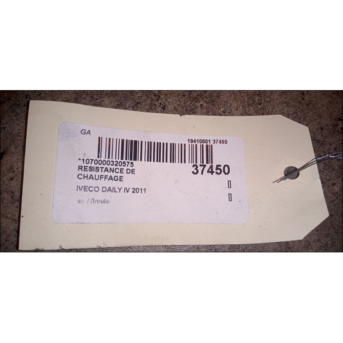Resistance de chauffage occasion IVECO DAILY IV 500326616 2
