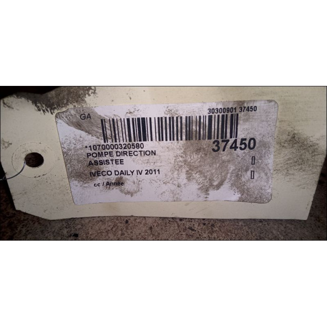 Pompe direction assistee occasion IVECO DAILY IV 504238603 6