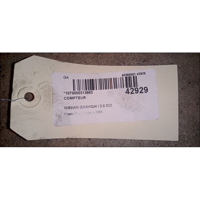Compteur occasion NISSAN QASHQAI I Phase 1 01-2007->09-2010 2.0 DCI 150ch 24810JD73A 3