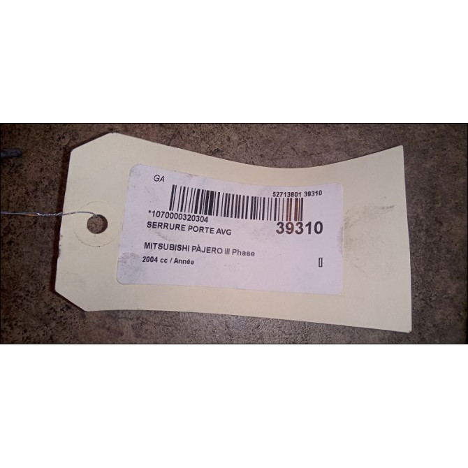 Serrure porte avg occasion MITSUBISHI PAJERO III Phase 2 02-2003->12-2006 MR473987 3
