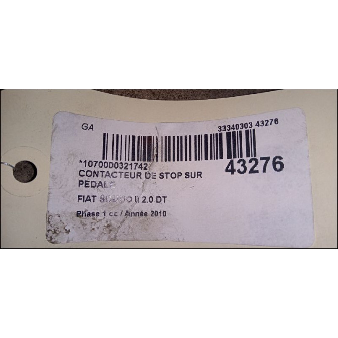 occasion FIAT SCUDO II Phase 1 04-2007->... 2.0 DT MULTIJET 120ch 2