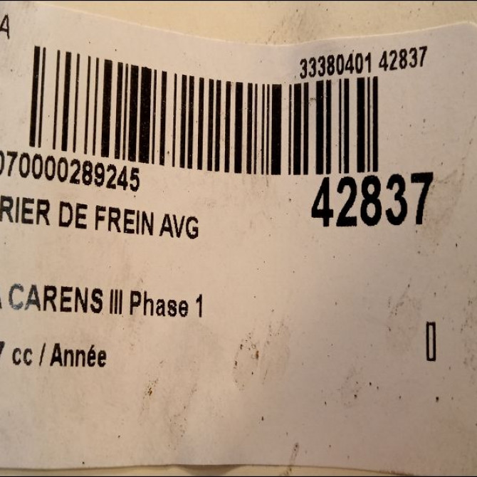 Etrier de frein avant gauche occasion KIA CARENS II K2JA33990A 3
