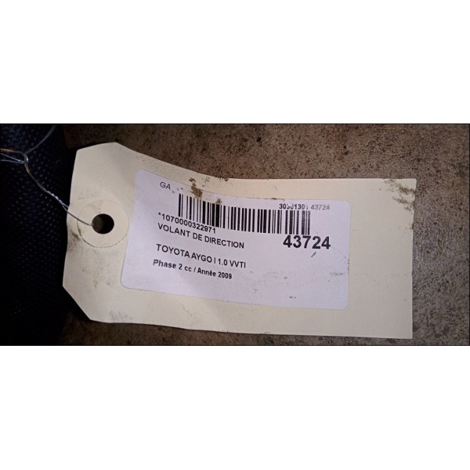 Volant de direction occasion TOYOTA AYGO I Phase 2 01-2009->06-2012 1.0 VVTI 451000H020B0 3