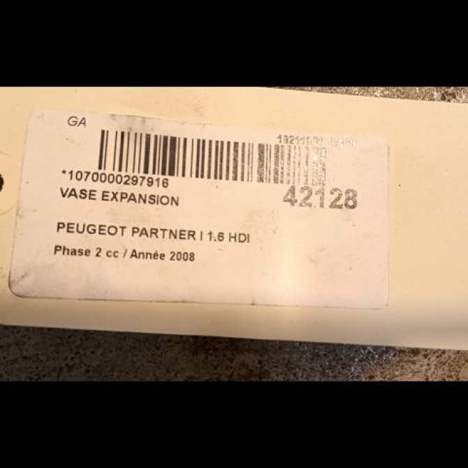 Vase expansion occasion PEUGEOT PARTNER I Phase 2 11-2002->05-2008 1.6 HDI 90ch 1323CE 2