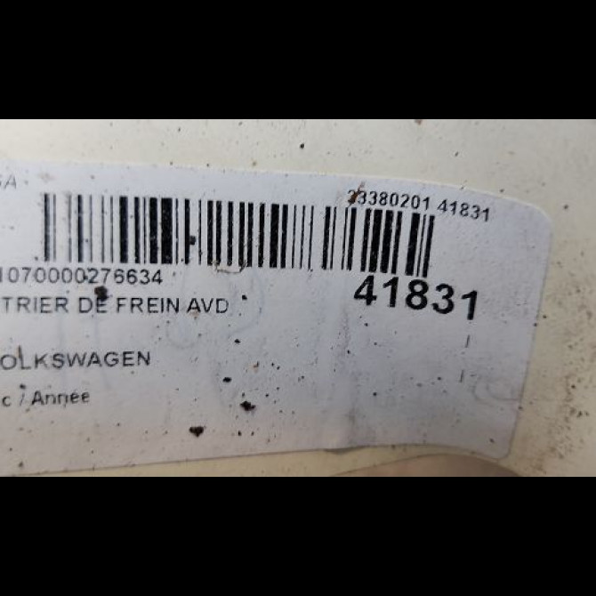 Etrier de frein avant droit occasion VOLKSWAGEN TRANSPORTER IV 701615124X 3