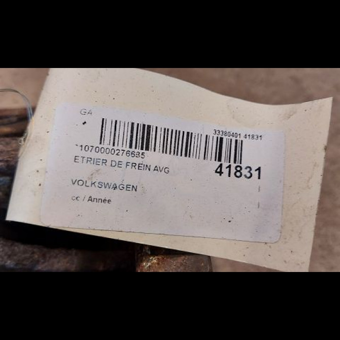Etrier de frein avant gauche occasion VOLKSWAGEN TRANSPORTER IV 701615123X 3