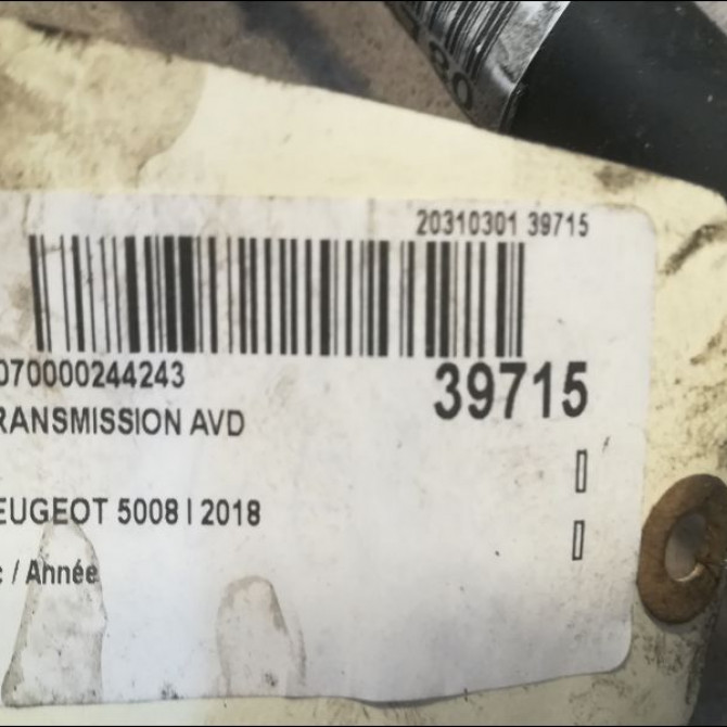 Transmission avant droite occasion PEUGEOT 5008 II 5
