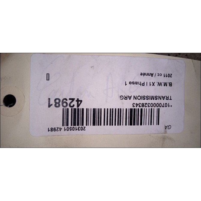 Transmission arrière gauche occasion B.M.W. X1 I Phase 1 07-2009->05-2012 33207605485 2