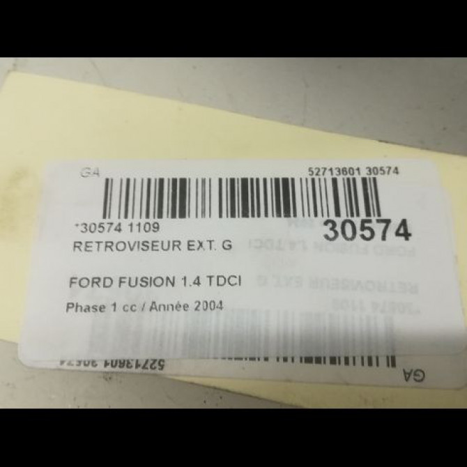 Retroviseur exterieur gauche occasion FORD FUSION Phase 1 09-2002->10-2005 1.4 TDCI 1379885 3