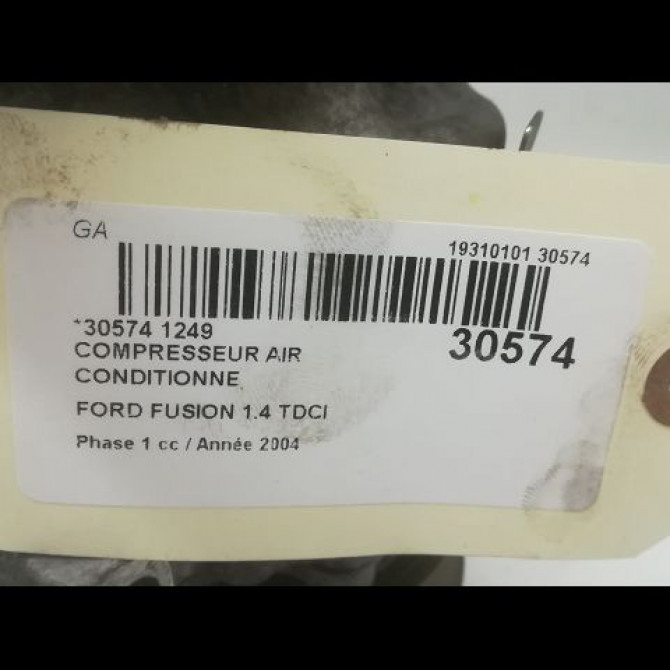 Compresseur air conditionne occasion FORD FUSION Phase 1 09-2002->10-2005 1.4 TDCI 5