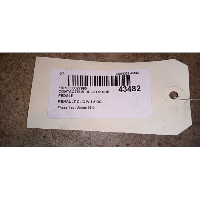 occasion RENAULT CLIO IV Phase 1 07-2012->... 1.5 DCI 75ch 2