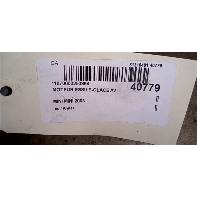 Moteur essuie-glace avant occasion MINI MINI 61618229128 3