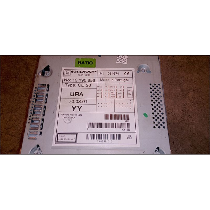 Autoradio occasion OPEL ZAFIRA II Phase 1 07-2005->12-2007 1.9 CDTI 120ch 93169201 3