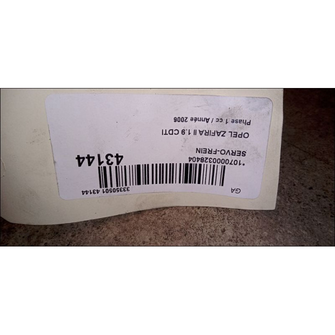 Servo-frein occasion OPEL ZAFIRA II Phase 1 07-2005->12-2007 1.9 CDTI 120ch 93182935 3