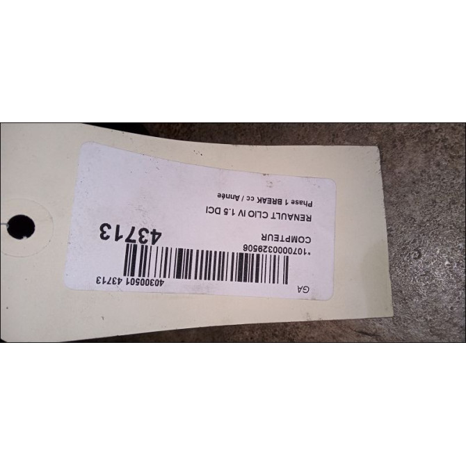 Compteur occasion RENAULT CLIO IV Phase 1 04-1995->04-1999 1.5 DCI 90ch 3