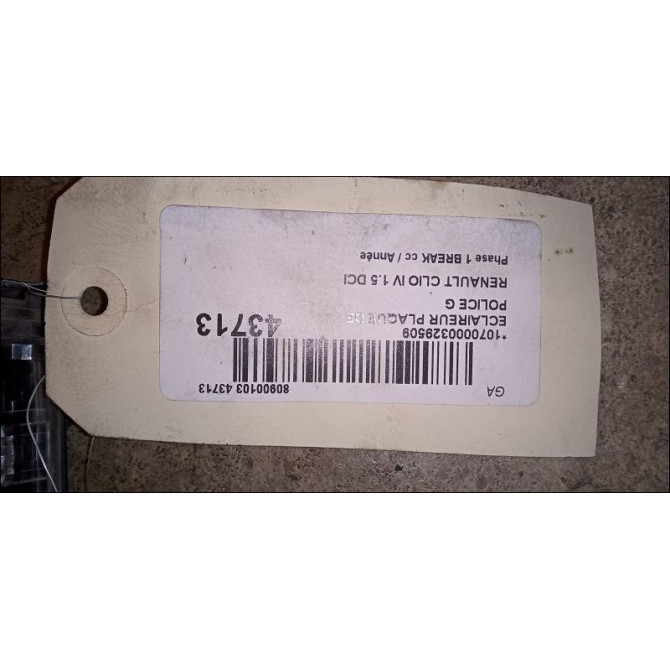 Eclaireur plaque de police g occasion RENAULT CLIO IV Phase 1 04-1995->04-1999 1.5 DCI 90ch 3
