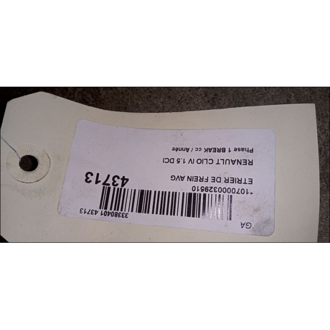 Etrier de frein avant gauche occasion RENAULT CLIO IV Phase 1 04-1995->04-1999 1.5 DCI 90ch 3